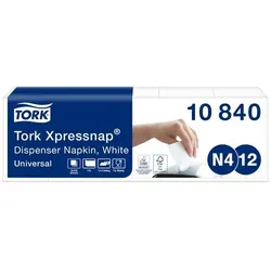 Tork Servietten Xpressnap N4, N12 Weiß 5 Stück à 225 Blatt