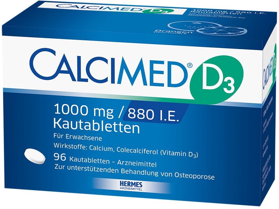 Calcimed D3 1000 mg / 880 I.E. Kautabletten