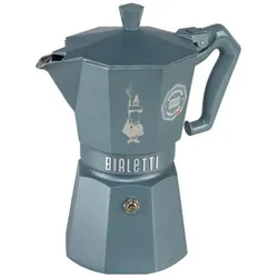Bialetti Moka Exclusive, Espressokocher, Silber, Grau