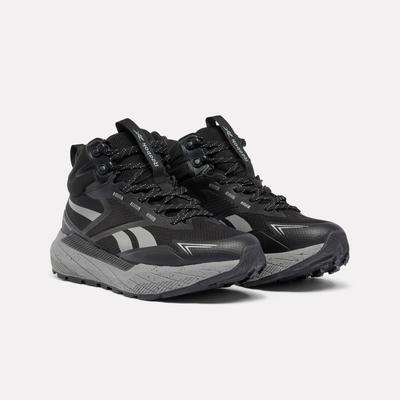 Walkingschuh REEBOK "REEBOK BASE TRAIL MID", Herren, Gr. 43, schwarz-weiß (schwarz, grau 4), Synthetik, Textil, Schuhe Walkingschuh