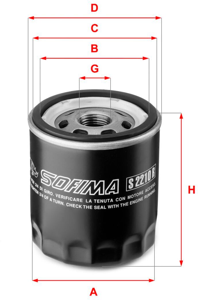 Ölfilter SOFIMA S2210R