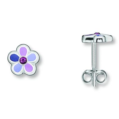 Paar Ohrhänger ONE ELEMENT "Zirkonia Blume Ohrringe Ohrstecker aus 925 Silber", silber, Ohrringe, Damen, Kinder, Silber 925 (Sterlingsilber), Ausdruck von Individualität – dezent, bedeutungsvoll, nah am Herzen