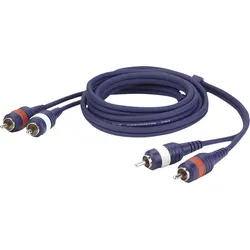 DAP FL24 - 2 RCA male L/R to 2 RCA male L/R 1,5 m