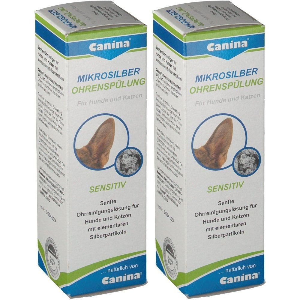 Mikrosilber Ohrenspuel VET x2 2x100 ml Flüssigkeit