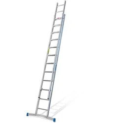 Mauderer Bavaria Schiebeleiter 920 mit Klapptraverse 2x16 Dreikantsprossen