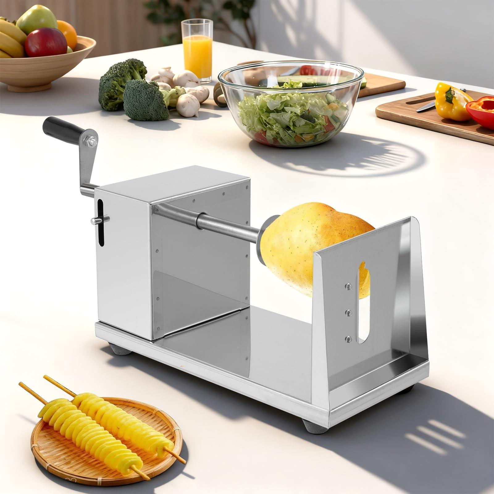 Spiral Cutter voor Aardappelen en Groenten met 2 Snijbladen