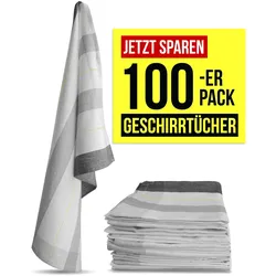 Aspero, Geschirrtuch, 100 Geschirrtücher aus Baumwolle (75 x 55 cm)