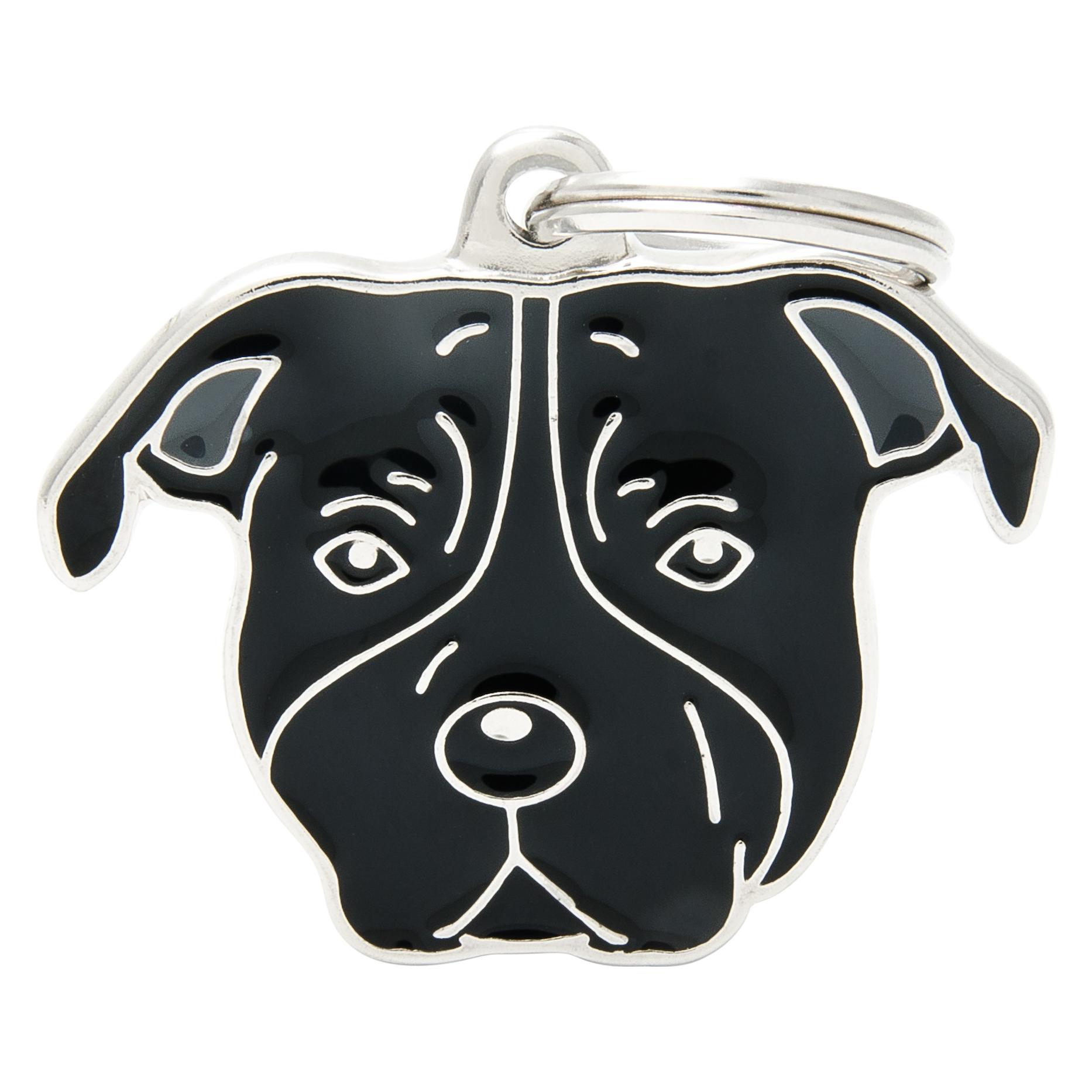 Myfamily MyFa tegn friends, Staffordshire Bull Terrier, sort (MFR099S)