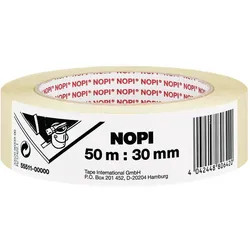 NOPI Kreppband 30 mm  x 50 m beige