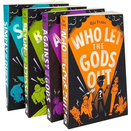 Chicken House Ltd Who Let The Gods Out Series 4 Books Collection Set By Maz Evans Who Let The Gods Out Simply The Qu..