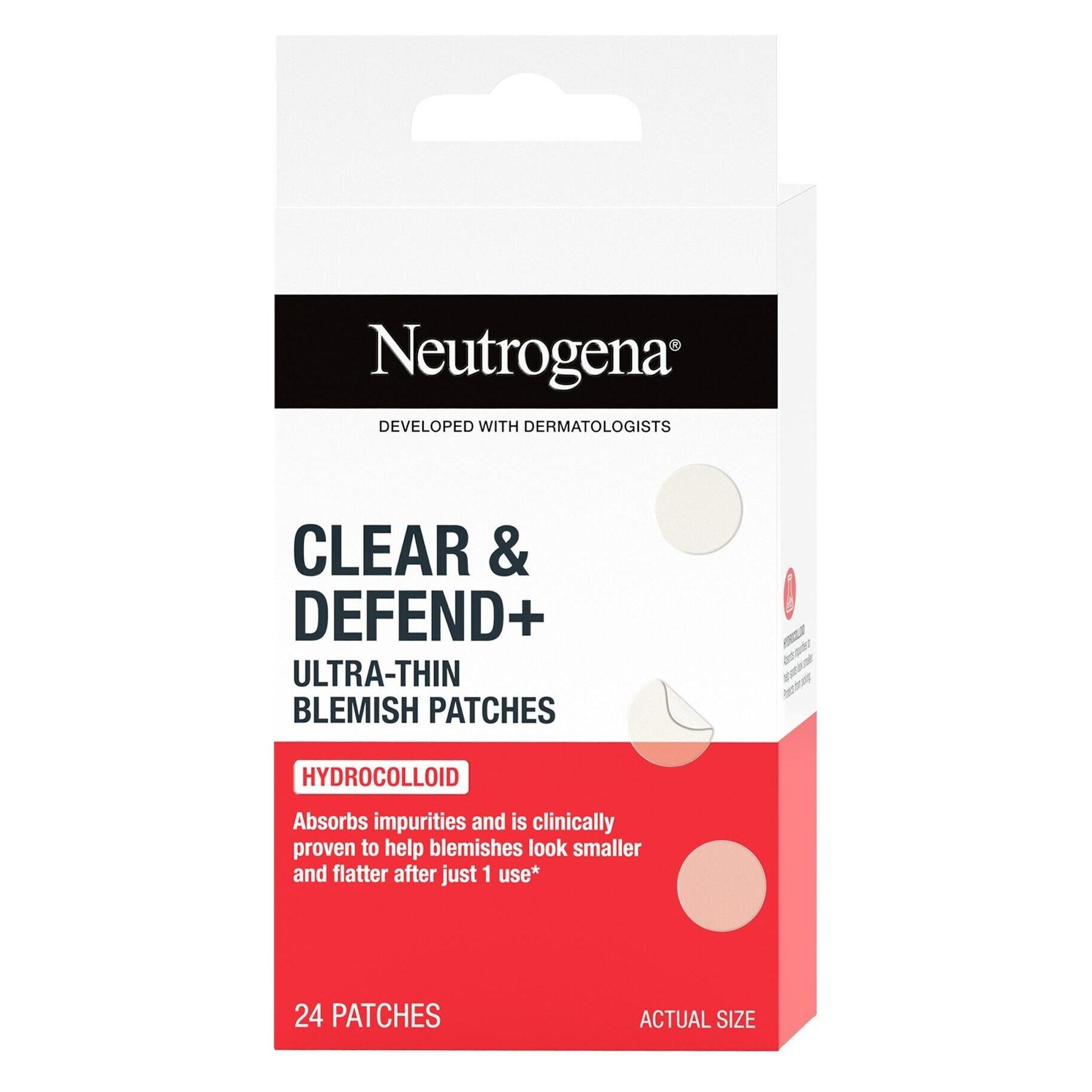 Neutrogena Clear & Defend Ultra Thin Patches For Blemishes 24 Pieces (14 g) (3574661839271)