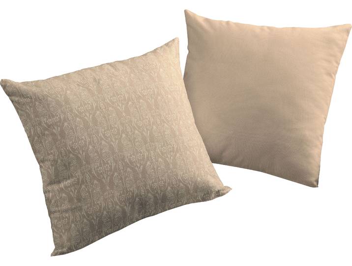 Dekokissen ADAM LIttle Parrot , braun (hellbraun, gemustert), B:40cm L:40cm, Baumwolle, Dekokissen_Sitzkissen_Kissenhüllen, Dekokissen, GOTS zertifiziert - Wendekissenhülle ohne Füllung, 1 Stück