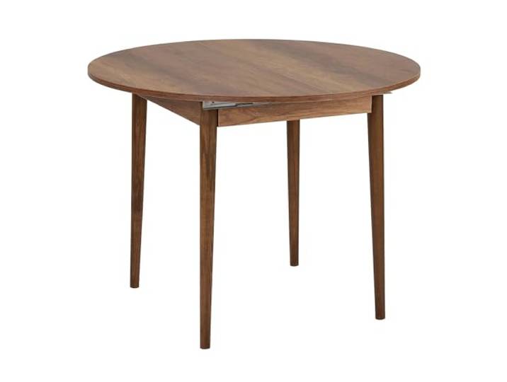 Ausziehbarer Esstisch, Barok Walnut, 100 x 100 cm (offen: 131 cm) 100% melaminbeschichtete Spanplatte, 18 mm dick, robuste Holzbeine perfekt für Moderne Esszimmer & Familientreffen