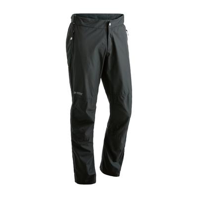 Regenhose MAIER SPORTS "Raindrop M", Herren, Gr. 28, Kurzgrößen, schwarz, 100% Polyester, Hosen Regenhose, Herren Outdoorhose, wasserdicht winddicht, auch als Überhose nutzbar