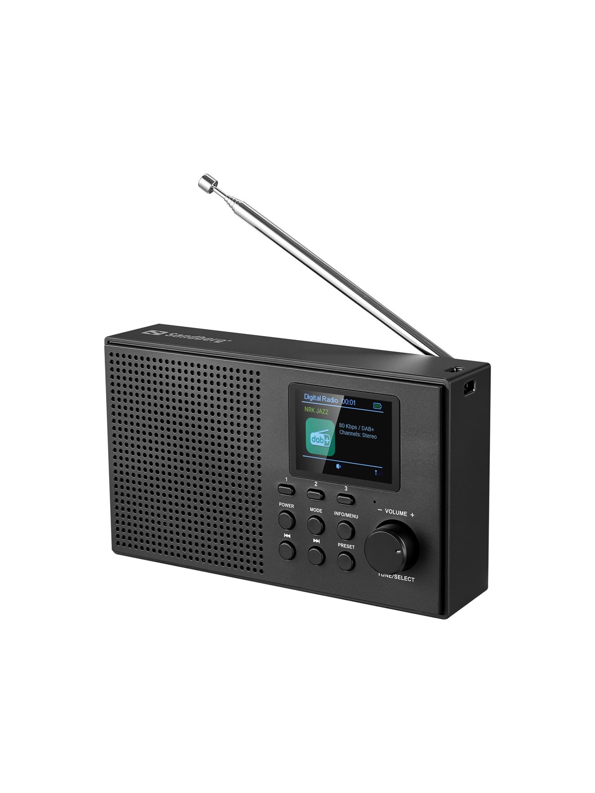 Sandberg Speaker Radio DAB+BT Recharge - DAB+/FM