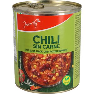 JedenTag Fertiggericht Chili sin Carne, vegan, 800 g