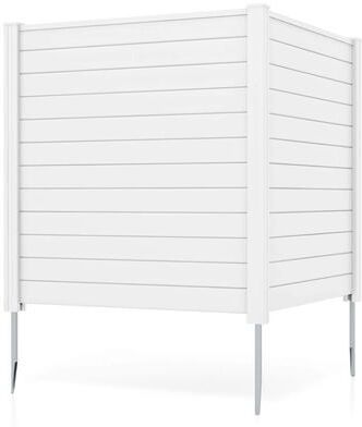 Outdoor PVC Privacy Fence Board with Metal Piles
