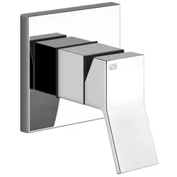 Gessi Rettangolo K, Fertigmontageset für Einhebelmischer, 1 Weg, Ausgang oben. für Unterputzkörper, 735, 53109299, Farbe: Schwarz XL