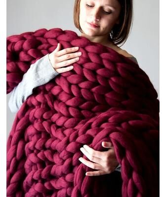 Uplift Picks Chenille Chunky Knit Throw Blanket Soft Giant Yarn Couch Blanket 02 50x50 Cm