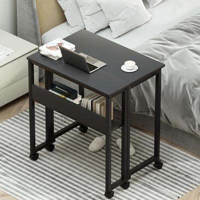 Garvee Folding Desk 24.8 Inch Portable Computer Table with Particle Board Top and Metal Frame, Small Study Desk
