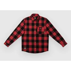 The Dudes Los Dudes Chuck Flannel Over Hemd red x black Gr. S