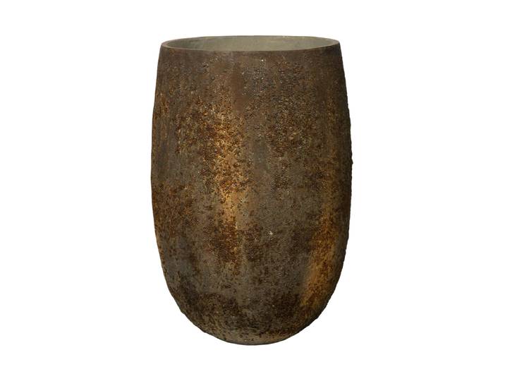 Hochwertiger In-/Outdoor Blumentopf „Oyster Belon“ Imperial Brown Pottery Pots
