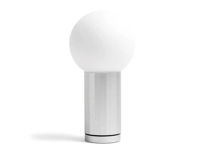 HAY Lampe de table Turn On Aluminium