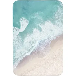 BADEMATTE Strand - Meer - Natur - Sommer Rutschfest 60x90 cm