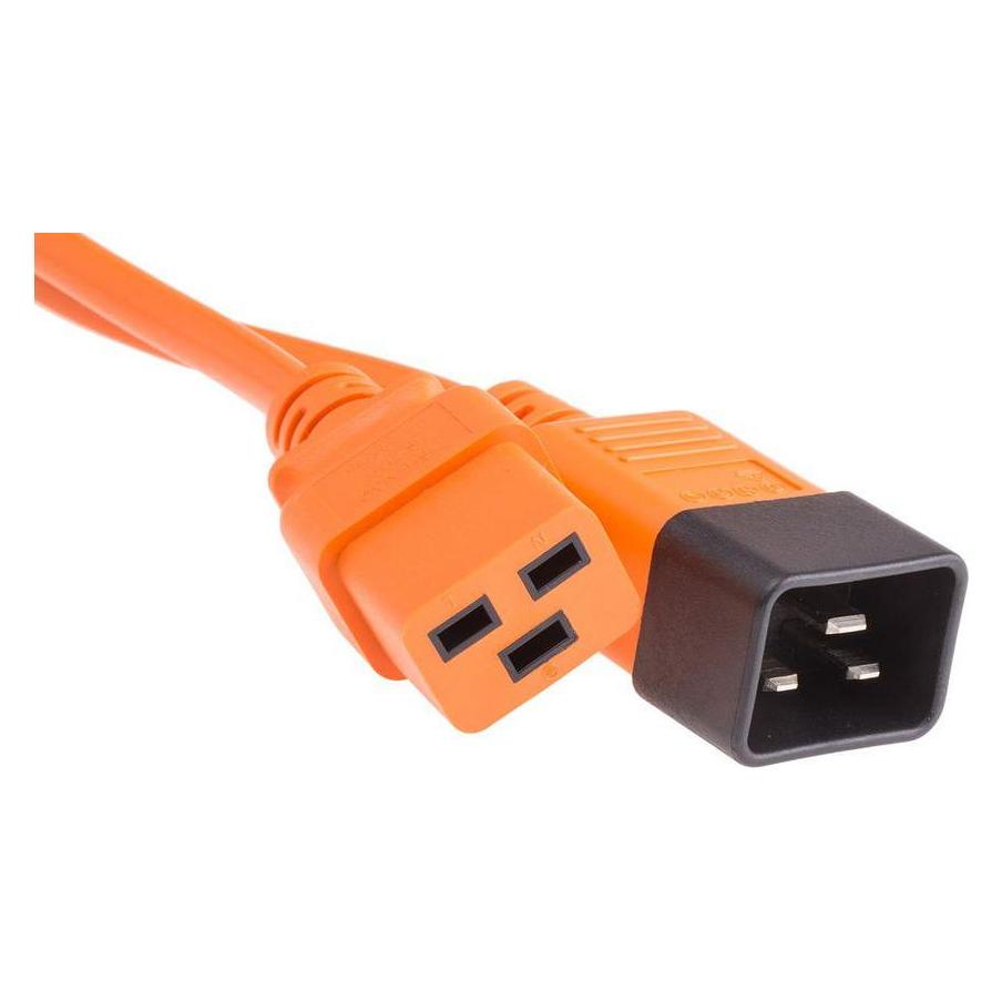 RS PRO Netzkabel Orange 2m, IEC C19 / IEC C20 (2 m) (1373372)