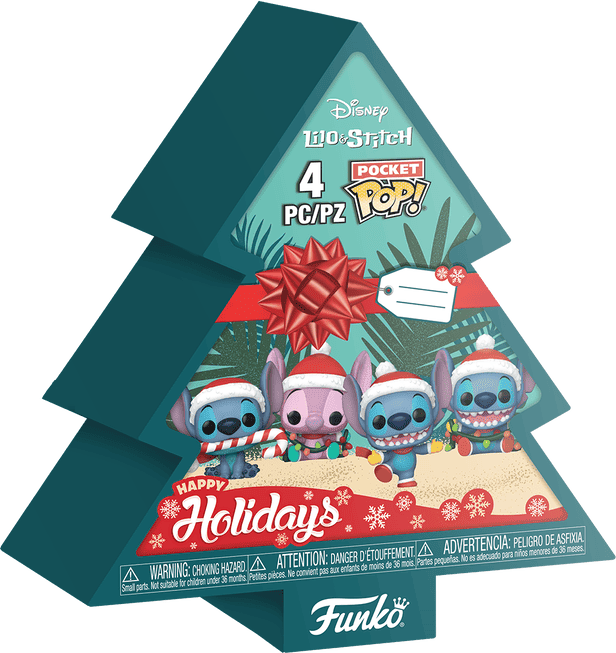 Funko Pop! Keychain 4-Pack - Disney - Holiday Stitch