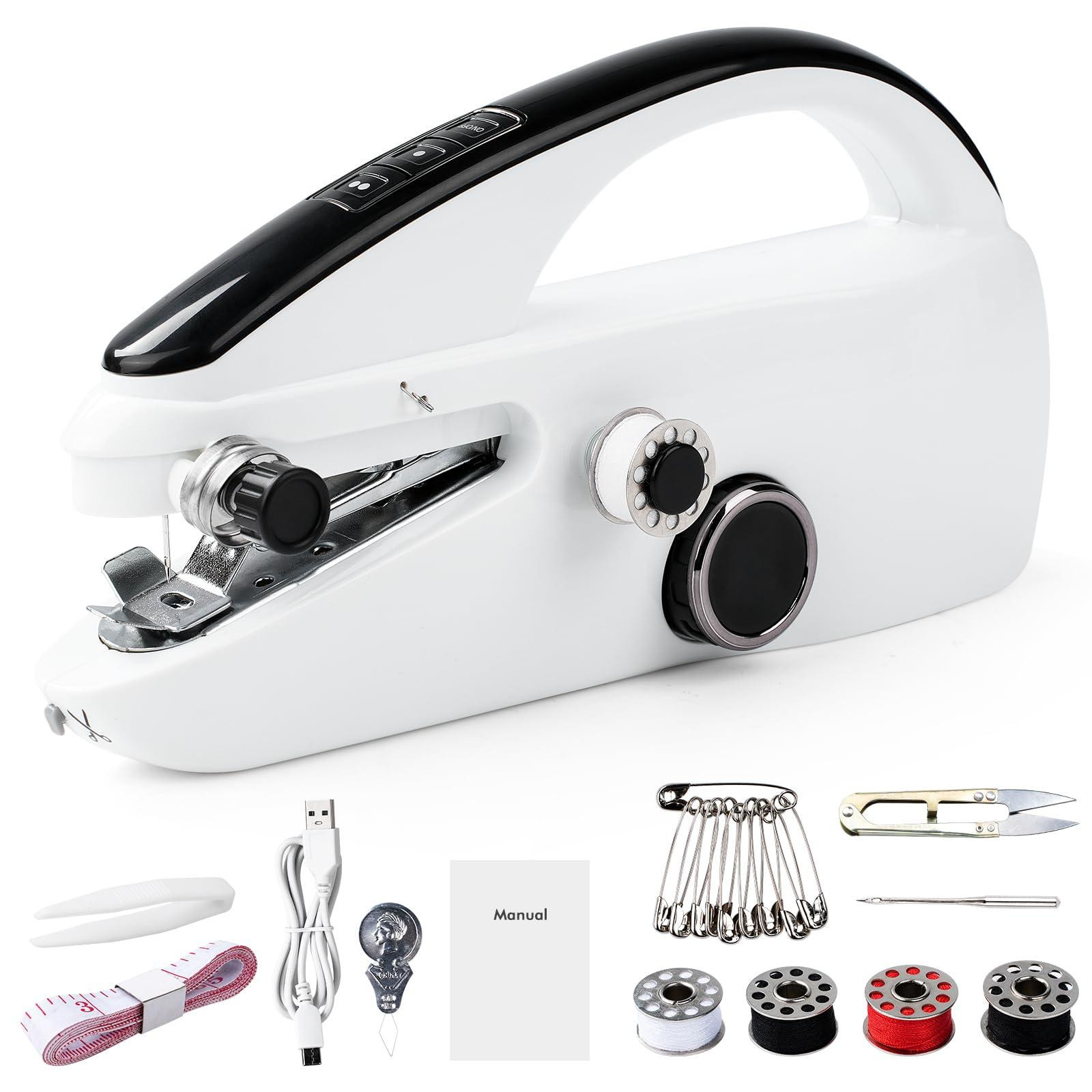 Dripio Mini-naaimachine draadloos en draagbaar met accessoires voor beginners