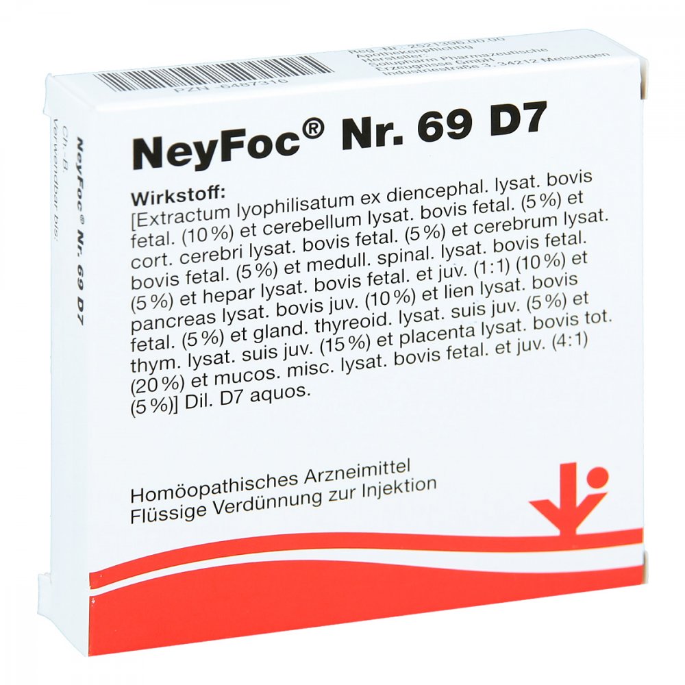 vitOrgan Arzneimittel GmbH Neyfoc Nummer 6 9 D7 Ampullen 06487316