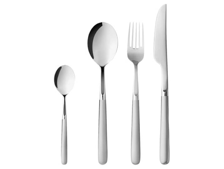 Gense Ehra Besteck Set 4 Personen, Essbesteck 4 Personen Spülmaschinenfest, Zeitloses & Hochwertiges Besteckset 16-Teilig, Skandinavisches Design, Matter Edelstahl