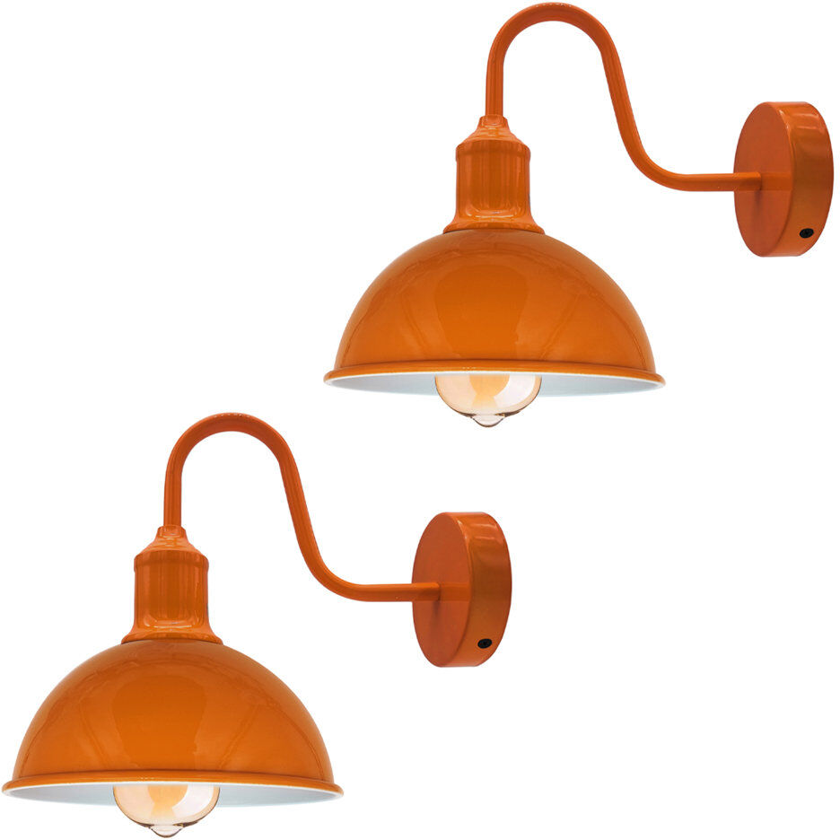 Breakwater Bay Fosdick Armed Sconce Orange/White 22cm H X 21cm W X 21cm D