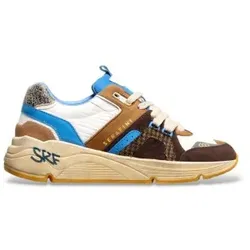 Serafini für Herren. AI26UTOK Mehrfarbige Wildleder-Sneaker Tokyo (40), Braun, Wohnung, Schnürsenkel, Lässig