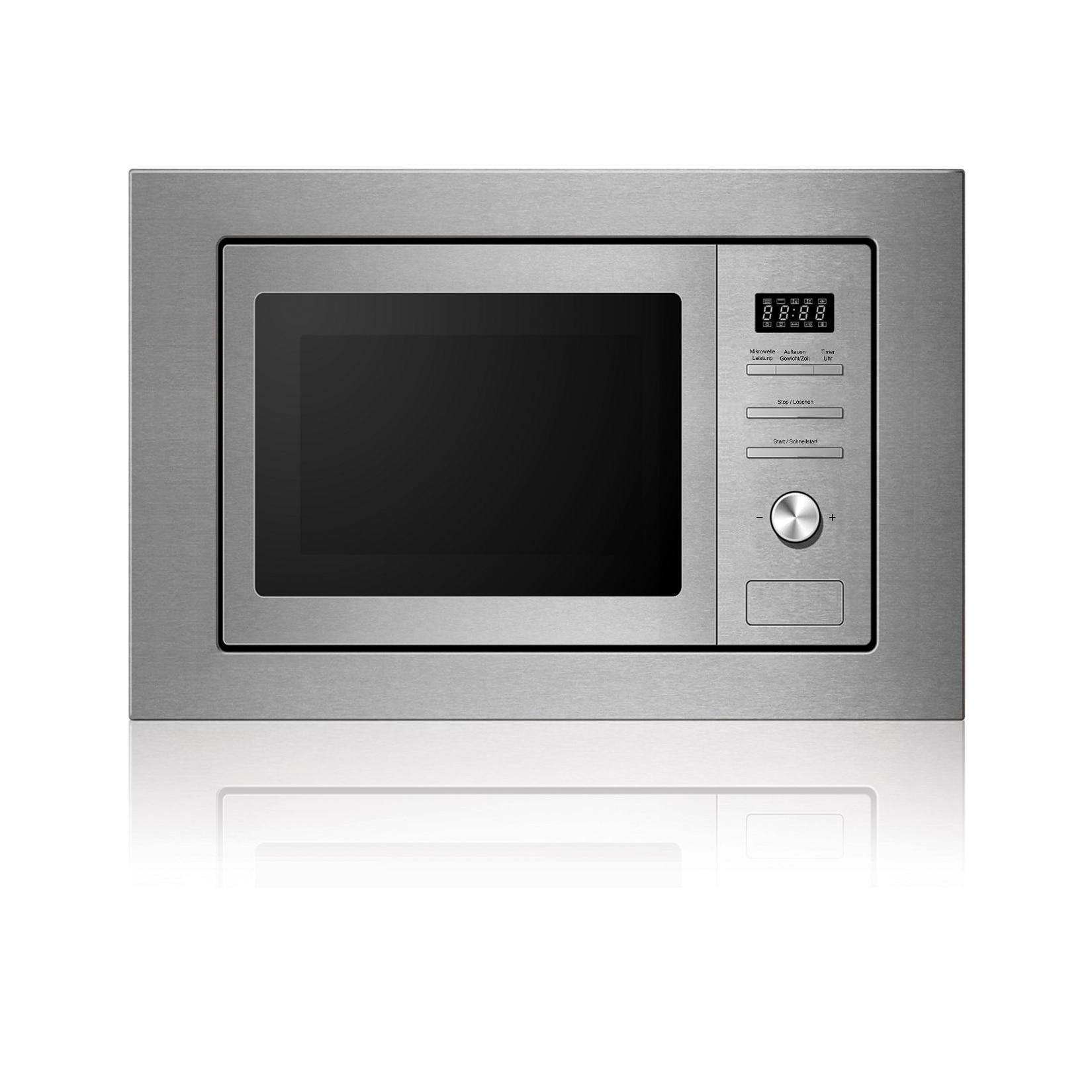 PKM Einbaumikrowelle MW820EBM - Edelstahl, 800Watt, 20 Liter