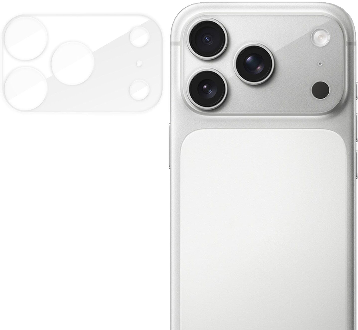 INCOVER iPhone 18 Pro Hærdet Kameralinsebeskyttelse - Gennemsigtig