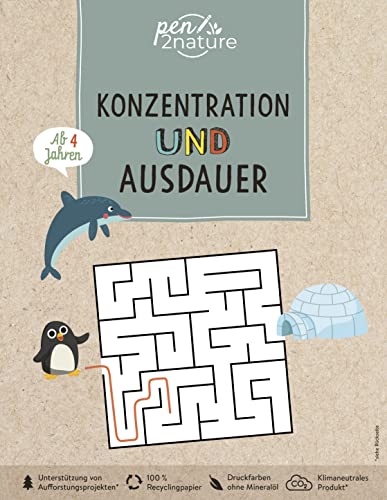 pen2nature - Konzentration und Ausdauer für Kinder ab 4 Jahren: pen2nature: 100% Recyclingpapier • klimaneutrales Produkt • unterstützt Aufforstungsprojekte (pen2nature kids) - Preis vom 09.10.2026 07:28:09 h