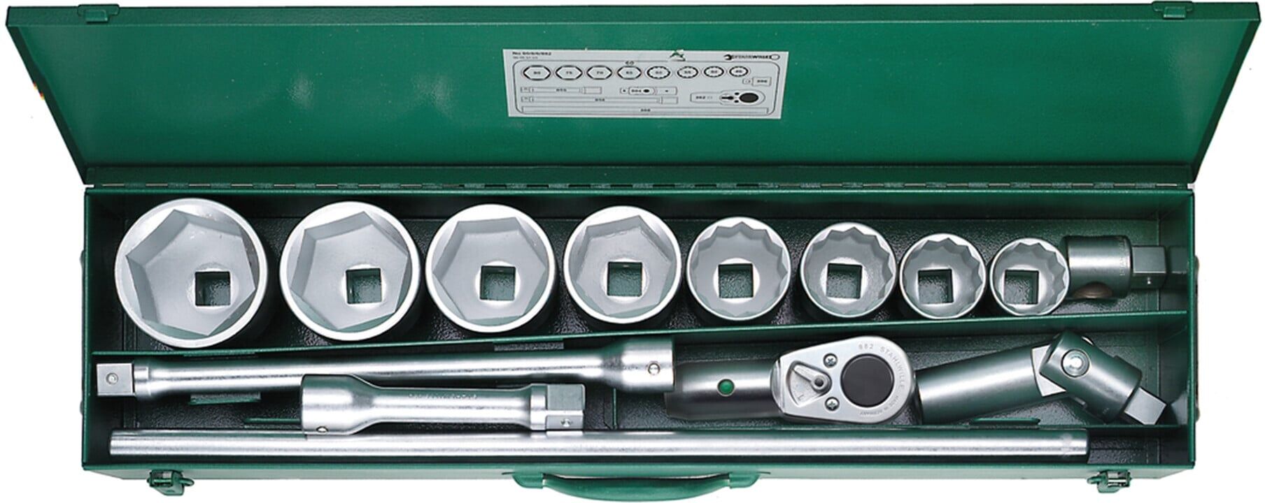 Stahlwille 1" (25mm) Steckschlüsselsatz Nr.60/8/6/882 14tlg. (96060103)