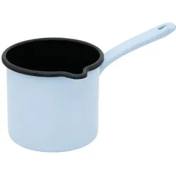 Riess Schnabeltopf mit Stiel 12cm,1Liter Backemaille Blau