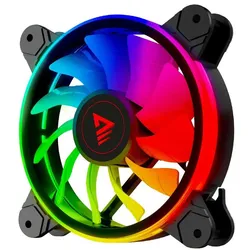 Savio Wentylator FAN-01 4-pack 120mm ARGB wraz kontrolerem oraz pilotem (120 mm, 4x), PC Lüfter, Schwarz