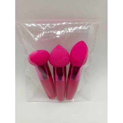 3 Stück Make-up-Schwamm, Beauty-Foundation-Mischschwamm, Make-up-Schwamm, Keil-Foundation-Schwämme mit Griff, kosmetischer Mixer, professioneller Beauty-Schwamm-Mixer