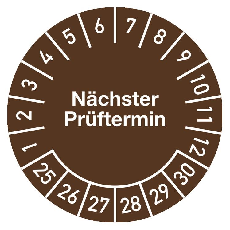 HP Autozubehör Mehrjahresprüfplakette Ø 30 mm Nächster Prüftermin 2025 - 2030 Folie (106271)
