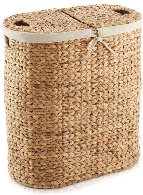 No "Oval Laundry Hamper with Lids - 23""L x 13.25""W x 24""H"