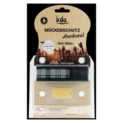 Mückenschutz Armband Karo grau 1 St