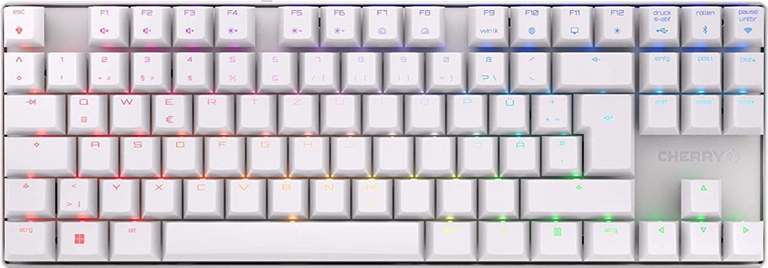 Cherry MX 8.2 TKL Gaming-toetsenbord draadloos wit G80-3882LYADE-0