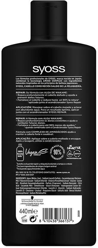 Syoss Repair champú 440 ml
