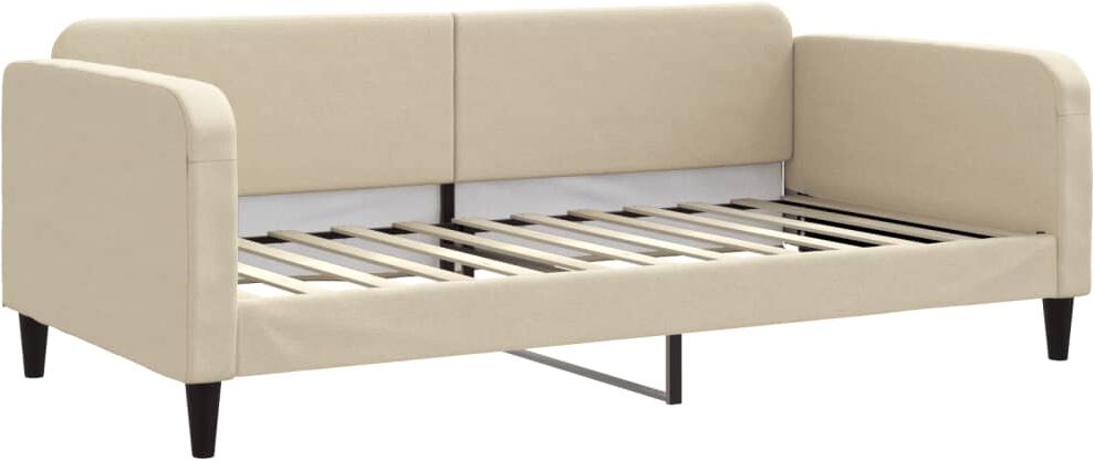 vidaXL Lit de repos crème 100x200 cm tissu