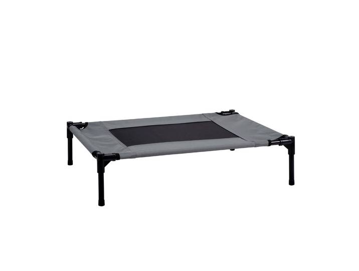 Hundebett erhöht M grau/schwarz