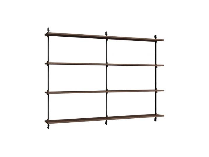 MOEBE Moebe wall shelving ws.115.2.B Chêne fumé-noir